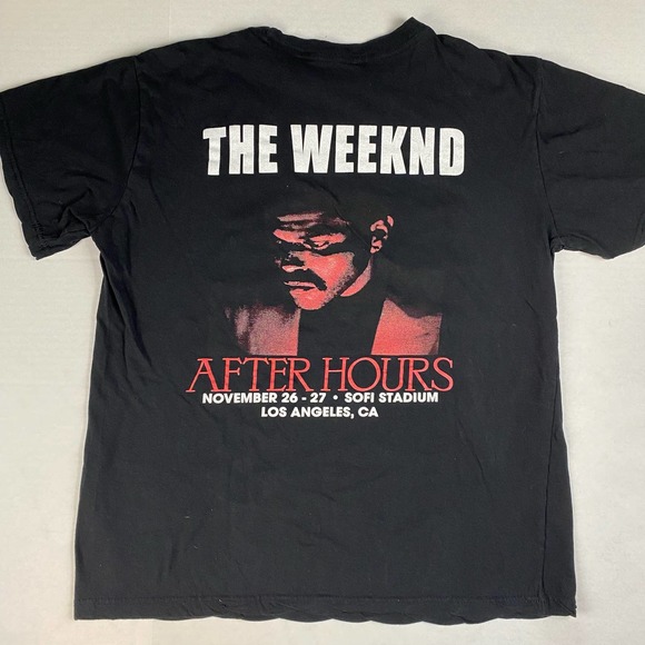 unknown Other - The Weeknd "The After Hours 2022" Tour T-Shirt, Black Men's, No Tag